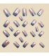 NA085 - Classy Electroplated Silver Gradient Nails
